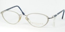 Vintage ROCHAS PARIS 9183 03 SILVER /BLUE EYEGLASSES GLASSES 48-20-130mm France
