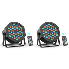 2stk 36 LED Par Scheinwefer RGB Bühnenlicht DMX DJ Disco Party mit Fernbedienung
