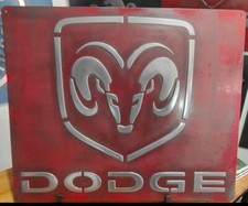 Dodge Ram Vintage Garage Metal Sign 20x24 Handmade Cast Aluminum Relief Dodge Ram Vintage Garage Metal Sign 20x24 Handmade Cast Aluminum Relief