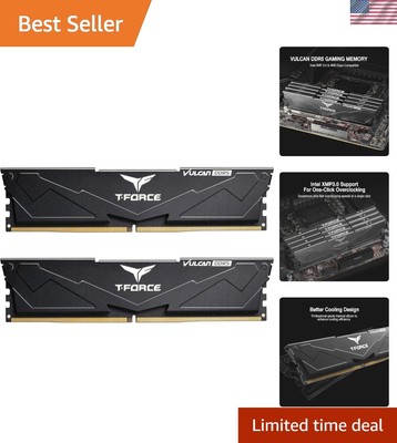 High-Speed T-Force Vulcan 32GB DDR5 RAM 6000MHz for Ultimate Gaming Performance