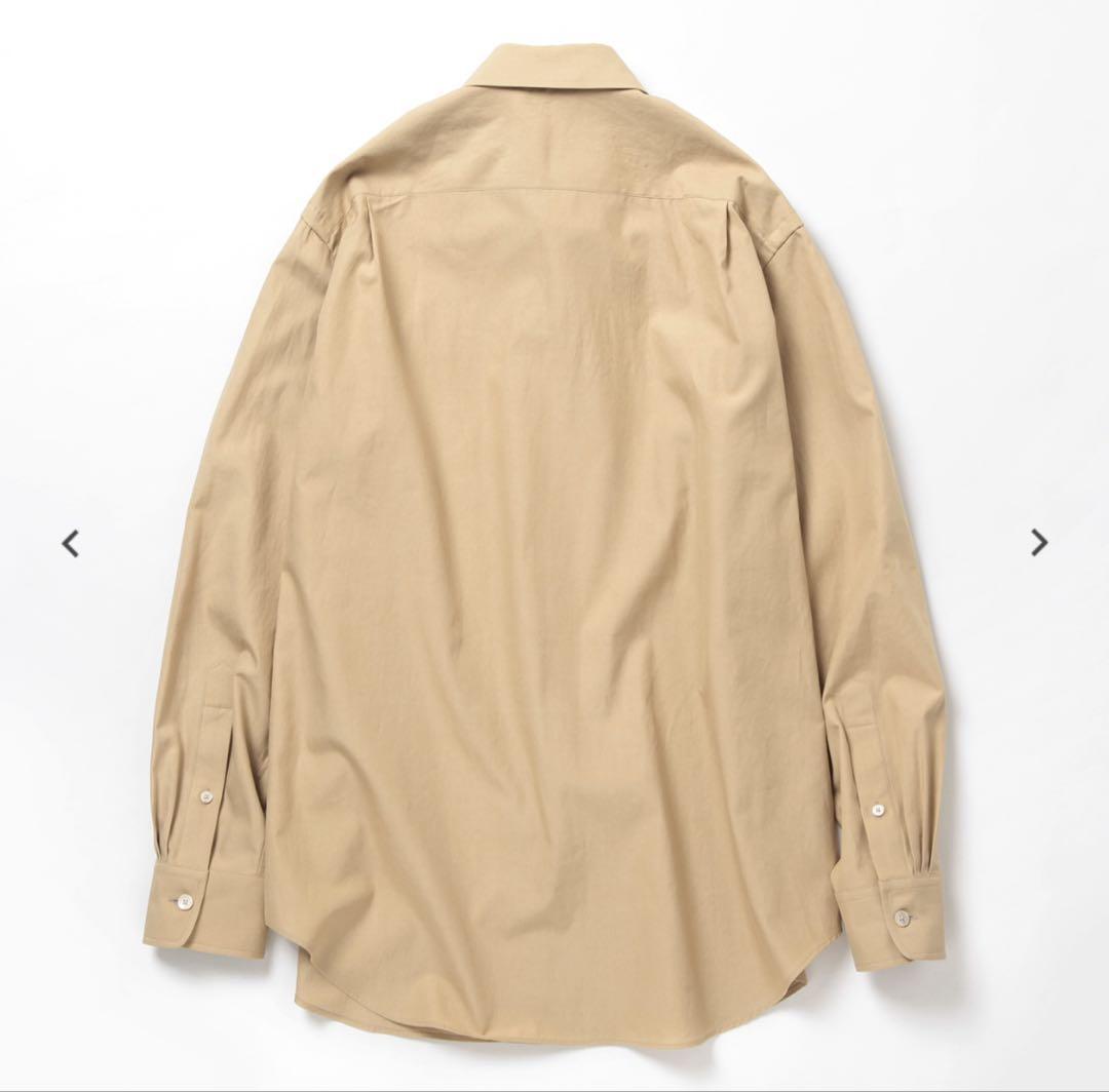 Auralee Washed Finx Twill Shirt Light Brown Size 4 New with Auralee Washed Finx Twill Shirt Light Brown Size 4 New with