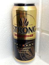 STRONG Empty Beer Can 500ml Poland 2013 Top Open Collectible