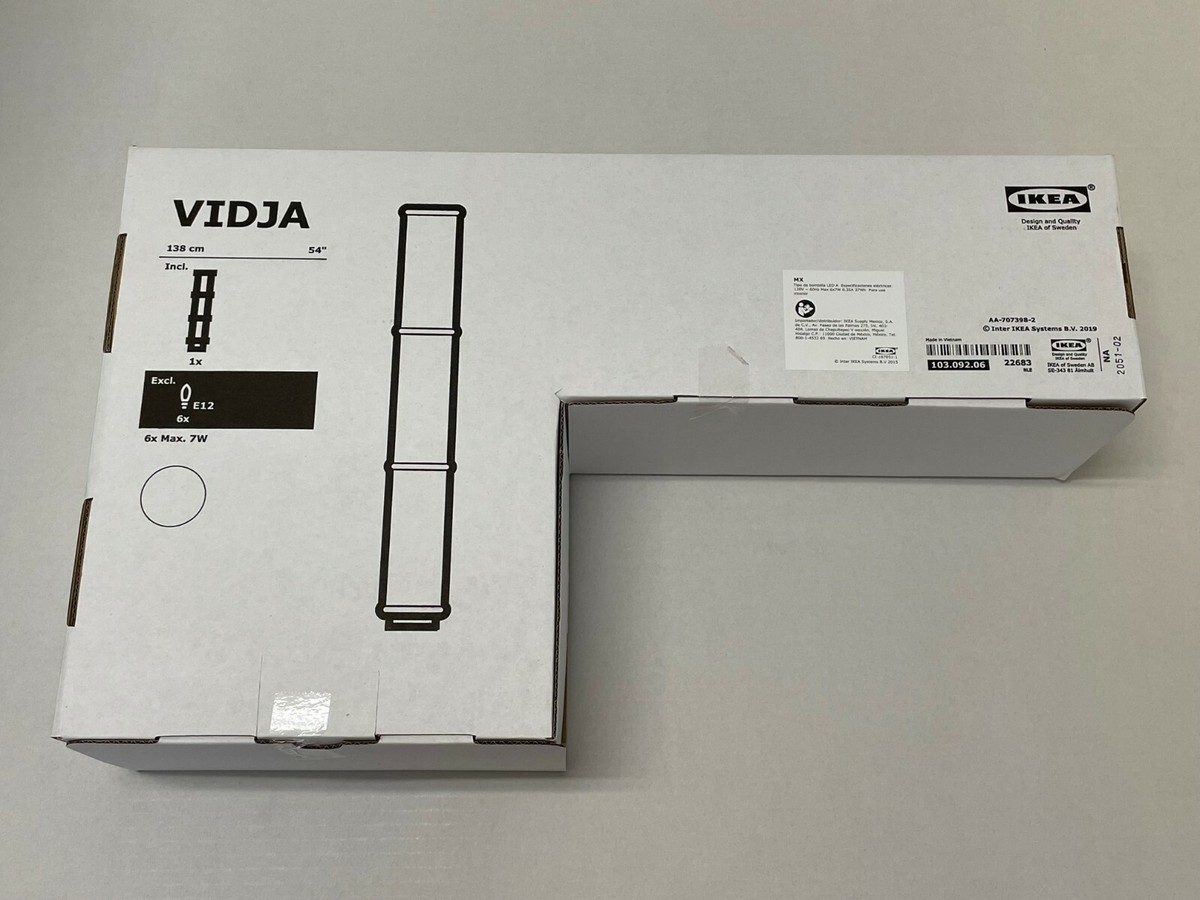 Ikea VIDJA Floor lamp, white 54 