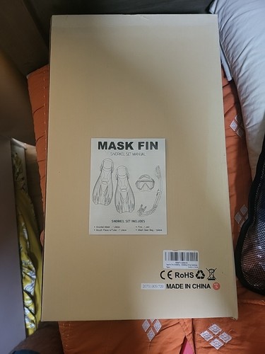 ZEEPORTE Mask Fin Snorkel Set, Travel Adult Size Snorkeling Gear Small ...