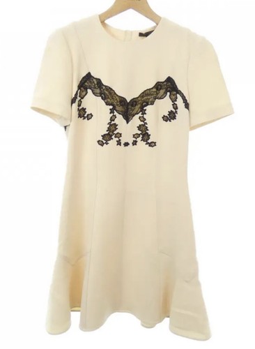 4K Louis Vuitton 2018 Barbie White Black Lace Dress 34 36 4 6 8 Top Logo XS S - Picture 7 of 23