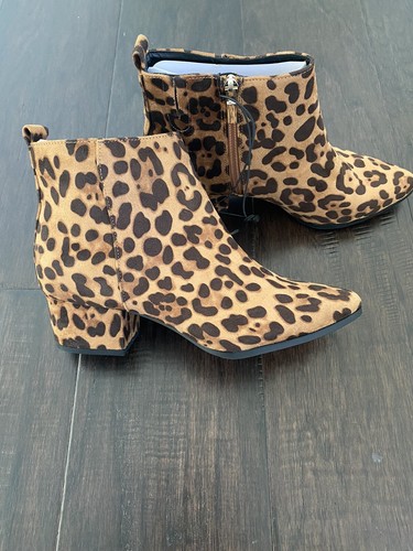 Valerie Leopard Spot City Ankle Bootie 