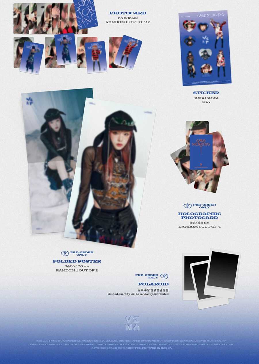 CHOI YENA [GOOD MORNING] 3rd Mini Album GOOD NIGHT CD+Buch+2Foto+2