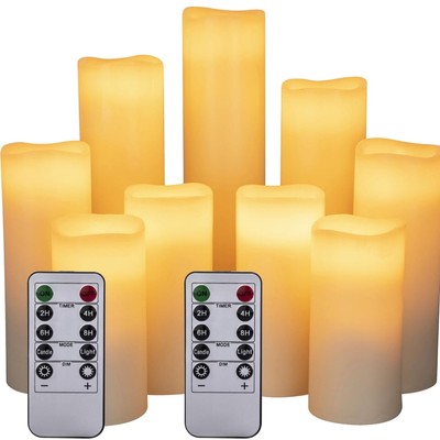 LED candles, flameless candles.