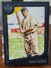 2019 diamond kings baseball blue framed #27 Honus Wagner Pittsburgh - Rare