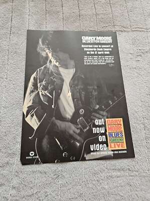 FPOT288 ZEITSCHRIFTENWERBUNG 12X9'' GARY MOORE: BLUES FÜR GREENY LIVE