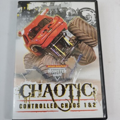 Monster Jam CHAOTIC Controlled Chaos 1 & 2 DVD 2010 Advance Auto Parts W/ Insert