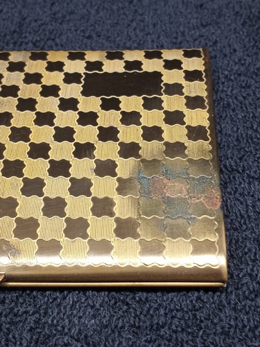 Vintage ZIGARETTENETUI KLAPPBARER DECKEL GOLDTON - Bild 6 von 9