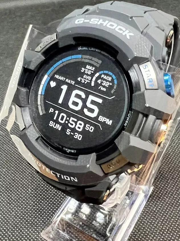 CASIO G-SHOCK GSW-H1000-1JR G-SQUAD PRO Black Blue Bluetooth Japan