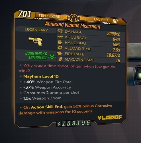 Borderlands 3 LEVEL 72 MAYHEM 10 Weapons BL3 PS4/PS5/XBOX/X/SWITCH/PC - Picture 36 of 242