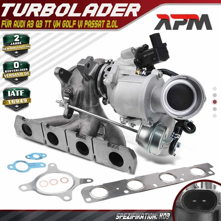 Turbolader VW EOS 2.0 TSI (1F7, 1F8)