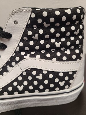 Vans Off The Wall DISNEY X Custom 2018 Mickey Silhouette Polkadots Size  RARE