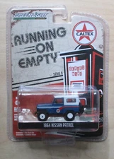 Blue 1964 Nissan Patrol Running Empty Greenlight 1:64 Die-cast