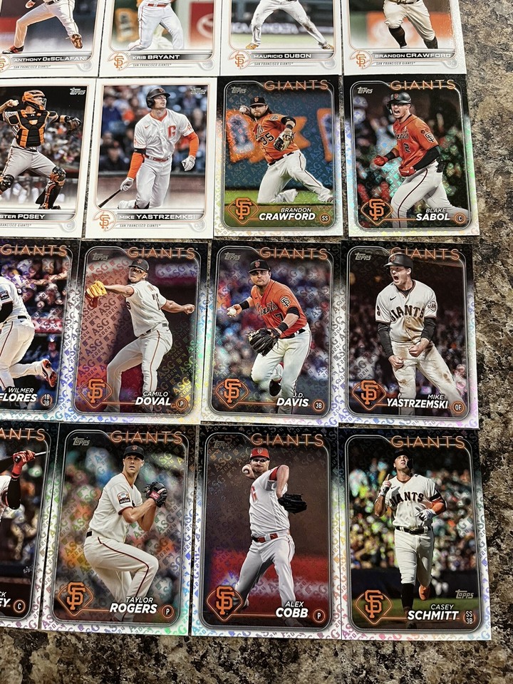 San Francisco Giants Card Lot 34 Cards eBay
