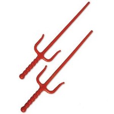 Plastic Training Sai Ninja Sais - Red