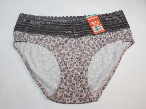 New set of 3 WARNER'S no muffin top HIPSTER panties LILAC PINK TAUPE PRINT SMALL - Picture 3 of 5