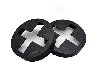 BMW E30 X High Beam Headlight Covers | X Out Custom Rally Caps | Show Car Lights