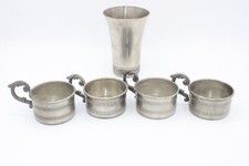 alte Zinnbecher Vintage, Garantiert Reinzinn 95%
