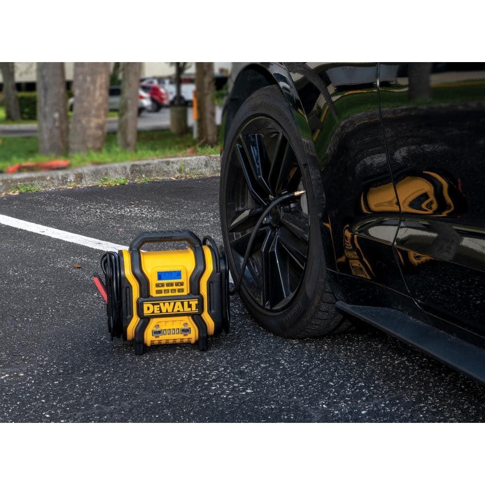 Dewalt Jump Starter 1600Amp Portable(120PSI)Digital Air Compressor+500W Inverter