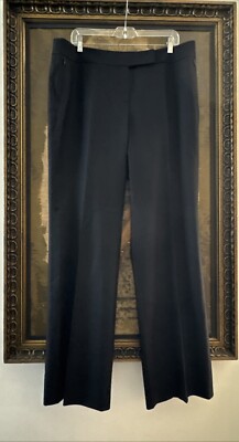 NWT Akris Punto Women's Black Wool Dress Pants Size 14