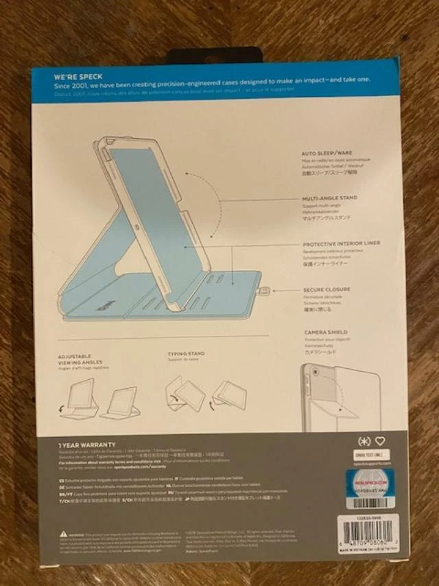 Speck - Balance Folio Case For Apple® iPad® 10.2" ( 2019 / 2020) Gray - Image 2 of 2