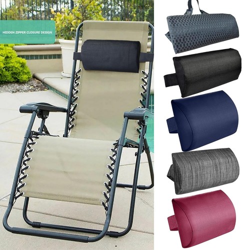 Lounger Pillow Pool Lounge Chair Pillows with Strap Universal Removable