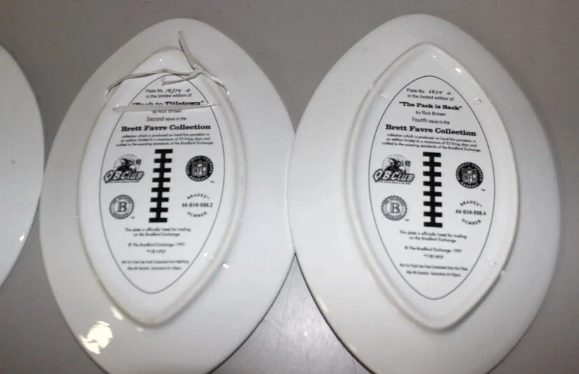 Placa de coleccionista Bradford Exchange Brett Favre (3)🔥🔥🔥 Foto 2 de 2