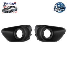 Pair For Jeep Compass Fog Light Cover 2011-2017 Left+ Right Side Primed Black