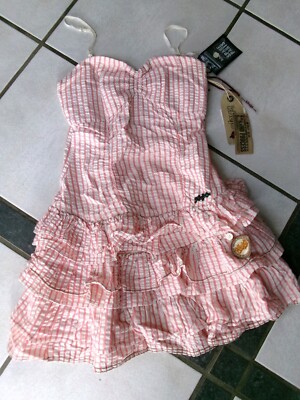 KHUJO Kleid Gr.S Coral-Cream NEU