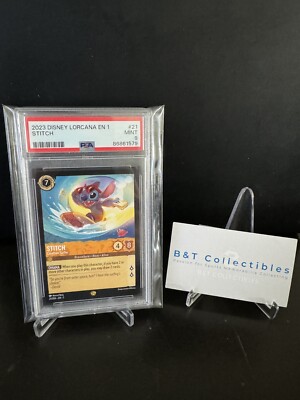 Disney Lorcana スティッチ D100 PSA 9 2023 DISNEY LORCANA THE FIRST CHAPTER #21 Stitch PSA 9 MINT