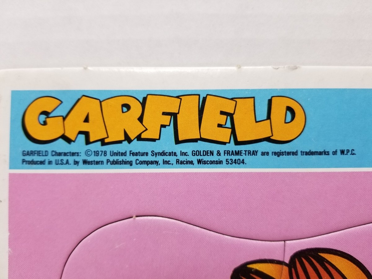 Vintage Garfield Frame-Tray Puzzle Odie 20 Piece Golden 1978 | eBay