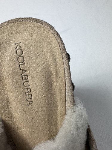 Zuecos de plataforma Koolaburra Ugg Farrah tostados punta redonda gamuza talla 8 - Imagen 9 de 12