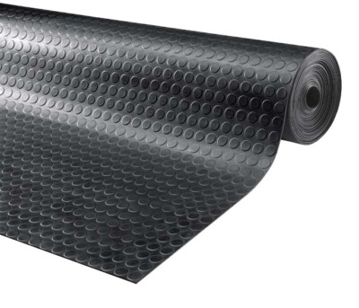 Gummimatte Schutzmatte NOPPA Antirutschmatte 145 cm Breit 3 mm stark Länge 700cm