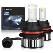 MOSTPLUS 80W 8000LM LED Headlight High Low Beam 9007 HB5 6000K Bulbs One Pair