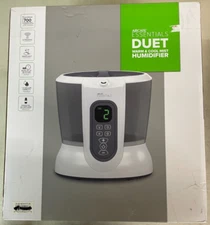 AIRCARE Essentials Duet 1.2 Gallon Warm & Cool Mist Humidifier DU519DWHT New