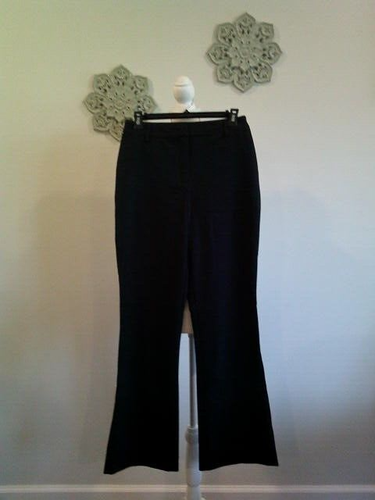 Pantalon Femme Chaus En Laine Doublée - Taille 6, Plis Côté, Fermeture Zip, Poches Obliques - Noir Classique Pour Le Bureau