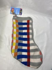 LEGO Collection x Target 20" Color Block Stripe Sweater Knit Holiday Stocking