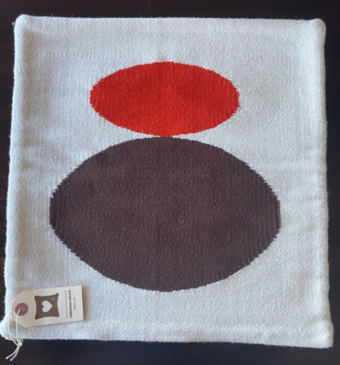 Jonathan Adler Mother & Child Reversible Pillow Cover Ivory Brown Redish NWT