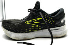 Brooks Glycerin 20 Mens 9 Running Shoes Ebony Nightlife Gray Green Sneakers Gym