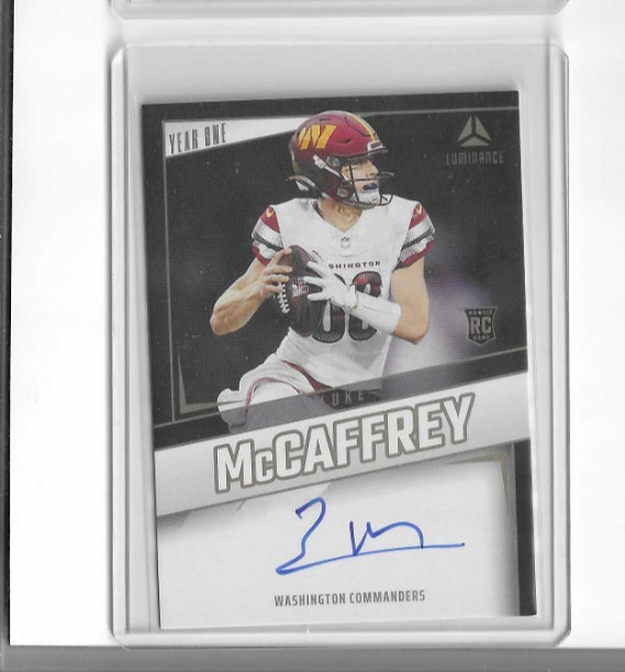 2024 Panini Luminance - Year One Signatures Luke McCaffrey Rookie Auto #YOS-LMY