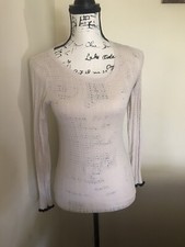 Ann Taylor Beige Lightweight Long Sleeve Sweater Womens Sz SP 75