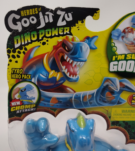 Heroes of Goo Jit Zu Dino Power Tyro The Trex Action Figure 41090 Chomp Attack - 第 2/9 張圖片