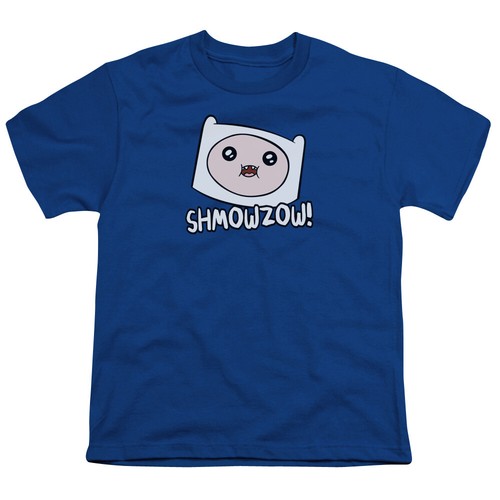 Adventure Time Shmowzow Kids Youth T Shirt Licensed Cartoons Tee Royal Blue
