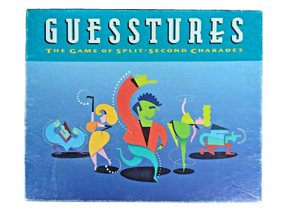GUESSTURES: The Game of Split Second Charades 1990 1st Edition - 100% Complete