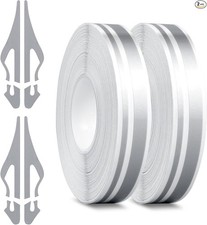 2 Rolls of Pinstripe Tapes, Body Sticker, Vinyl Thin Stripe Tape, for Silver