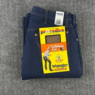 Wrangler 13MWZ Cowboy Cut Original Fit Jeans Mens 34x32 Rigid Indigo Blue NWT